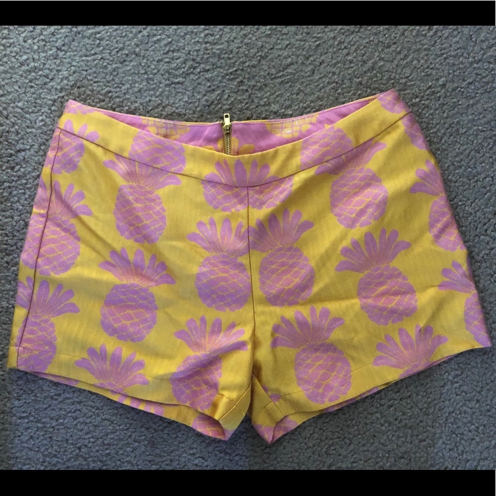Pink and Yellow Pineapple Shorts